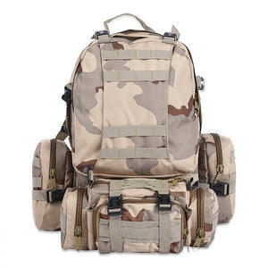 50L Multifunction  Tactical Bag Water Resistant Camouflage Backpack