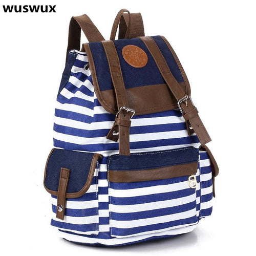 Navy Blue Strap Backpack