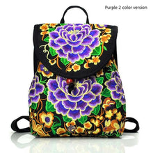 Embroidered Colorful Backpack