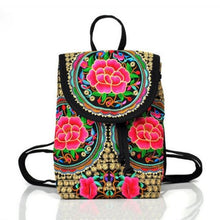 Embroidered Colorful Backpack