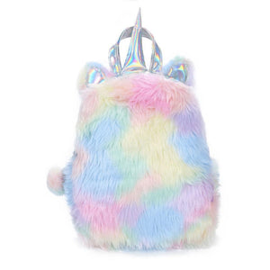 Furry Colorful Backpack