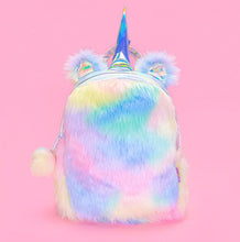 Furry Colorful Backpack