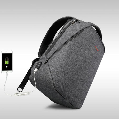 Dark Grey Phone Charging Backpack