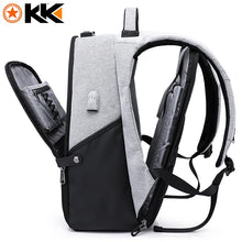 Light Grey Phone Charging Backpack